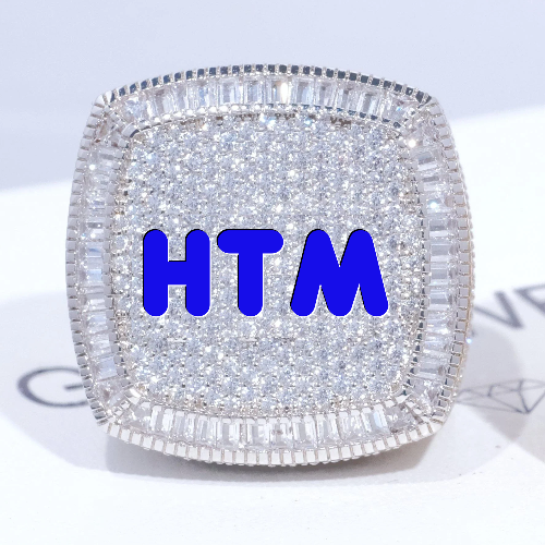 CUSTOM LETTER 3D ICED RING