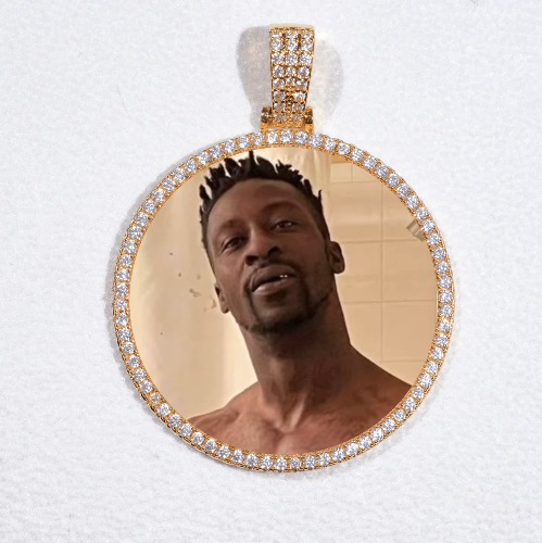 MEDIUM 3D CIRCLE CUSTOM PICTURE PENDANT