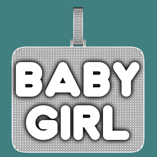CUSTOM LETTER NECKLACE 3D BIG SQUARE