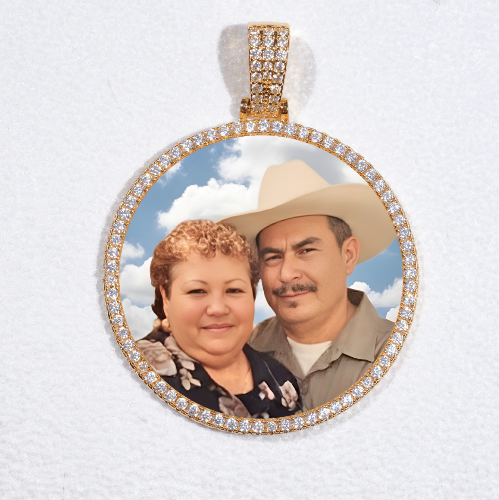 MEDIUM 3D CIRCLE CUSTOM PICTURE PENDANT