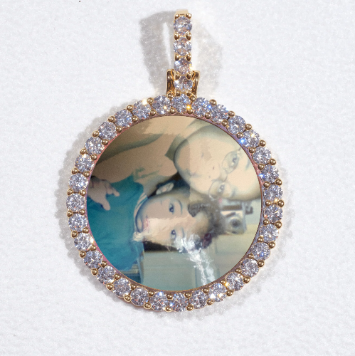 3D CIRCLE CUSTOM PICTURE PENDANT SMALL SIZE
