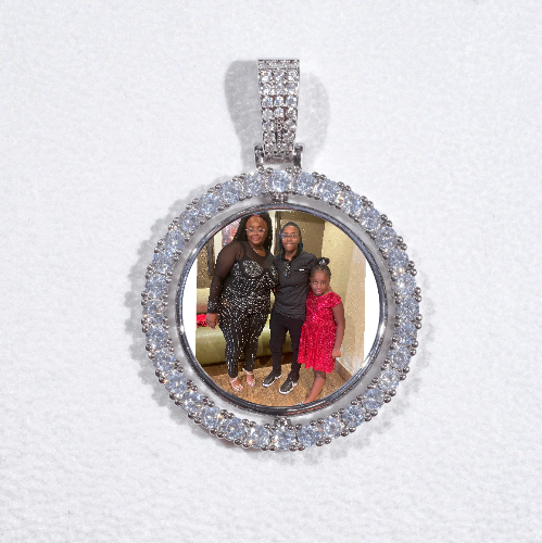 3D Spinning 2-Faced Custom Picture Pendant