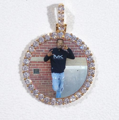 3D CIRCLE CUSTOM PICTURE PENDANT SMALL SIZE