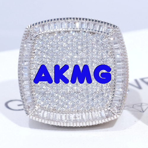 CUSTOM LETTER 3D ICED RING