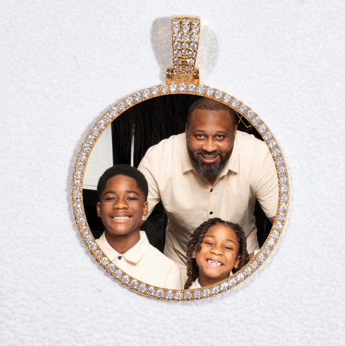 MEDIUM 3D CIRCLE CUSTOM PICTURE PENDANT