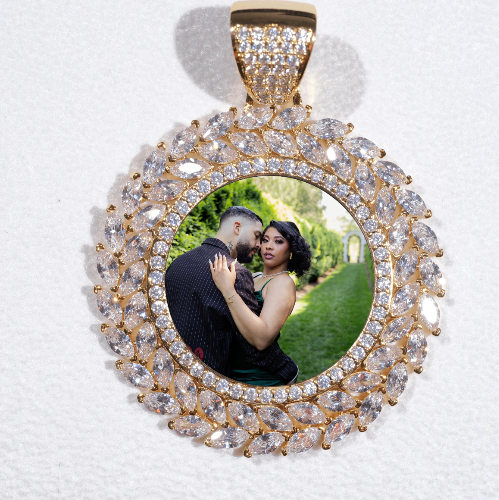 Large 3D Wheat Ear Custom Picture Pendant