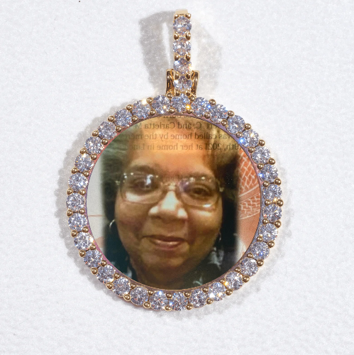 3D CIRCLE CUSTOM PICTURE PENDANT SMALL SIZE