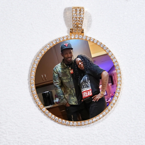 MEDIUM 3D CIRCLE CUSTOM PICTURE PENDANT