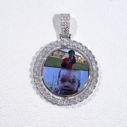 3D Spinning 2-Faced Custom Picture Pendant