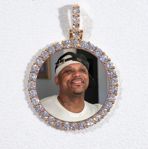 3D CIRCLE CUSTOM PICTURE PENDANT SMALL SIZE