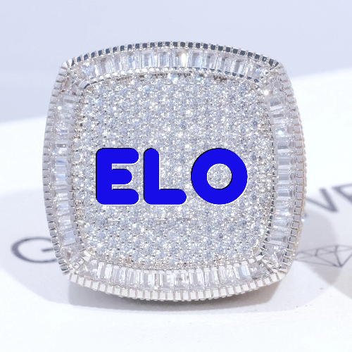 CUSTOM LETTER 3D ICED RING