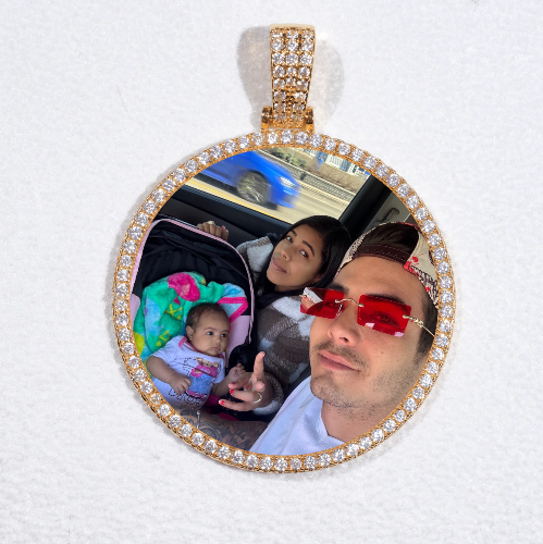 MEDIUM 3D CIRCLE CUSTOM PICTURE PENDANT