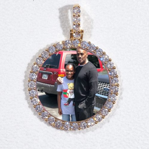 3D CIRCLE CUSTOM PICTURE PENDANT SMALL SIZE
