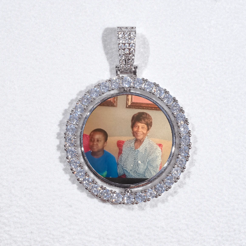 3D Spinning 2-Faced Custom Picture Pendant