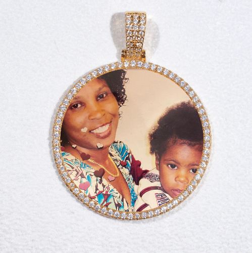 MEDIUM 3D CIRCLE CUSTOM PICTURE PENDANT