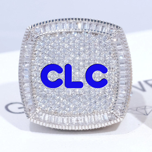CUSTOM LETTER 3D ICED RING