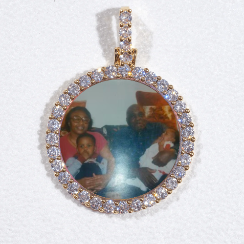 3D CIRCLE CUSTOM PICTURE PENDANT SMALL SIZE