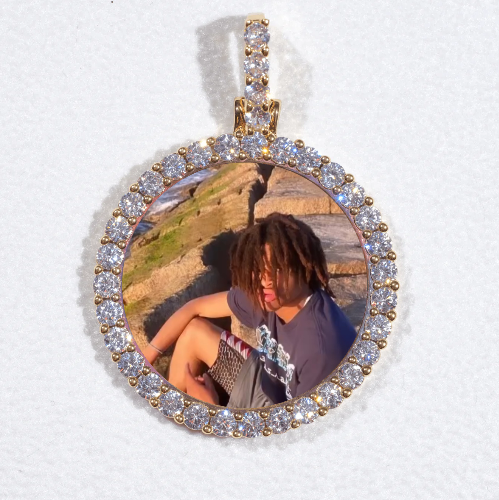 3D CIRCLE CUSTOM PICTURE PENDANT SMALL SIZE