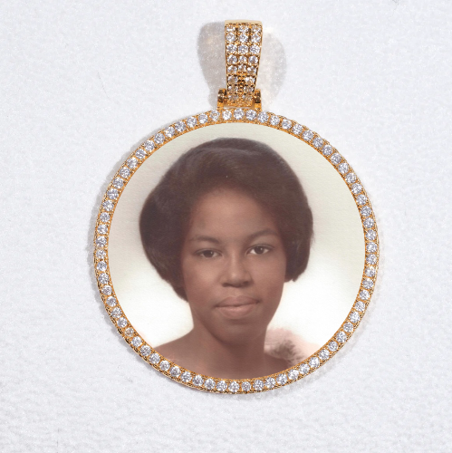 MEDIUM 3D CIRCLE CUSTOM PICTURE PENDANT