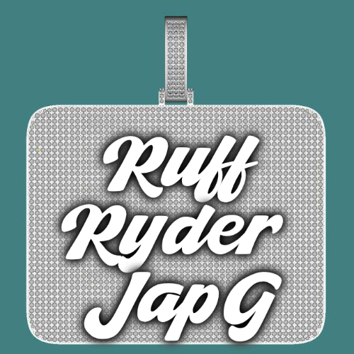CUSTOM LETTER NECKLACE 3D BIG SQUARE
