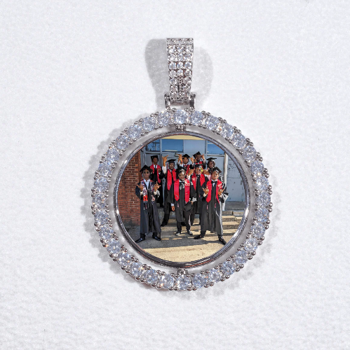 3D Spinning 2-Faced Custom Picture Pendant