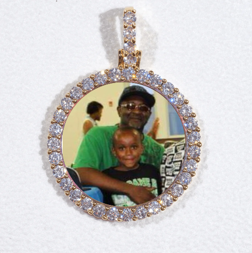 3D CIRCLE CUSTOM PICTURE PENDANT SMALL SIZE
