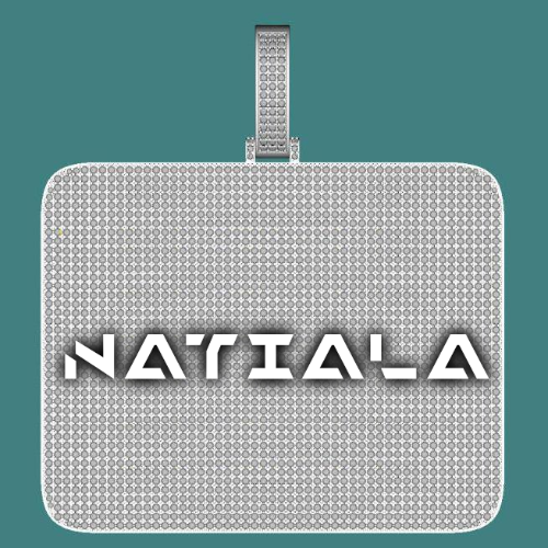 CUSTOM LETTER NECKLACE 3D BIG SQUARE