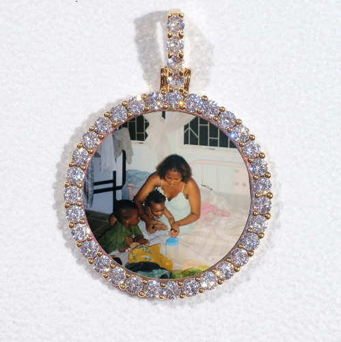 3D CIRCLE CUSTOM PICTURE PENDANT SMALL SIZE