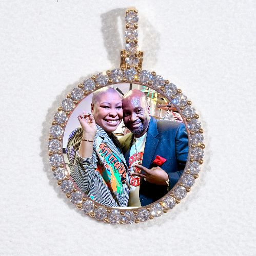 3D CIRCLE CUSTOM PICTURE PENDANT SMALL SIZE