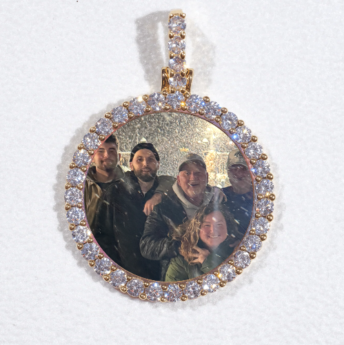 3D CIRCLE CUSTOM PICTURE PENDANT SMALL SIZE