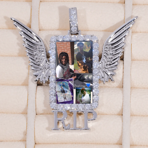 RIP WING 3D CUSTOM PICTURE PENDANT