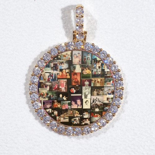 3D CIRCLE CUSTOM PICTURE PENDANT SMALL SIZE