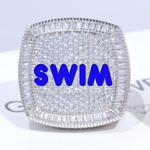 CUSTOM LETTER 3D ICED RING