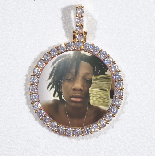 3D CIRCLE CUSTOM PICTURE PENDANT SMALL SIZE