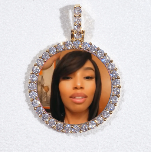 3D CIRCLE CUSTOM PICTURE PENDANT SMALL SIZE