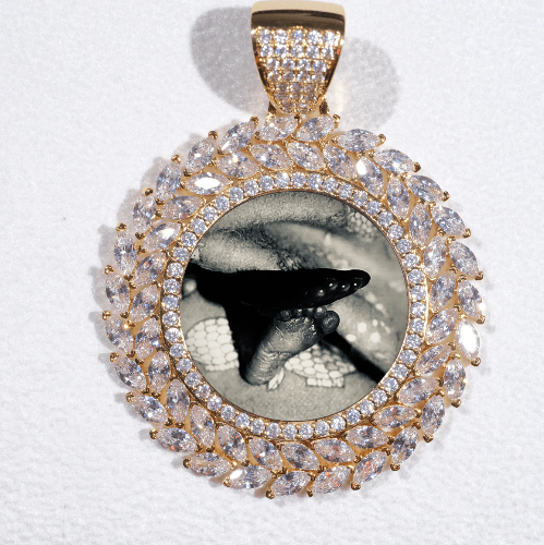 Large 3D Wheat Ear Custom Picture Pendant