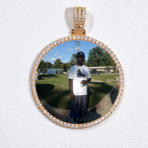 MEDIUM 3D CIRCLE CUSTOM PICTURE PENDANT