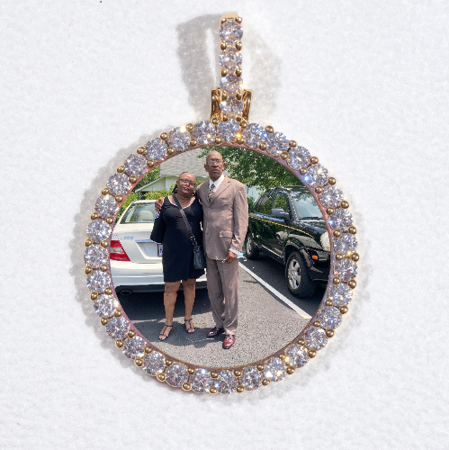 3D CIRCLE CUSTOM PICTURE PENDANT SMALL SIZE