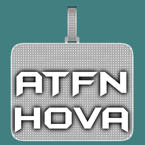 CUSTOM LETTER NECKLACE 3D BIG SQUARE