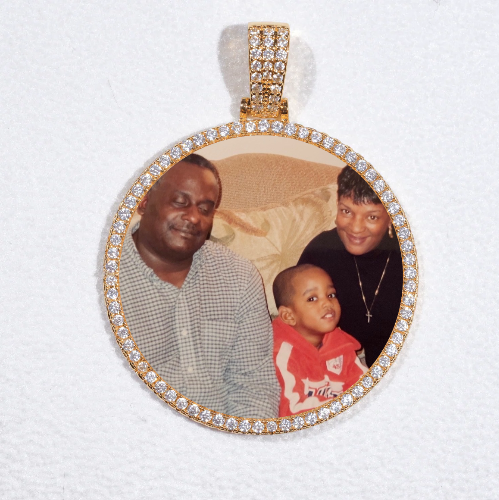 MEDIUM 3D CIRCLE CUSTOM PICTURE PENDANT