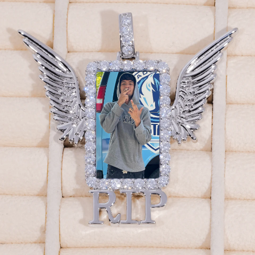 RIP WING 3D CUSTOM PICTURE PENDANT