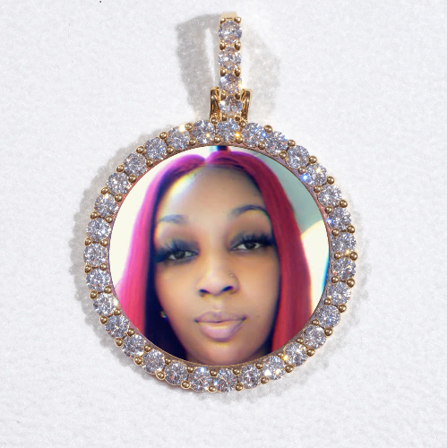 3D CIRCLE CUSTOM PICTURE PENDANT SMALL SIZE