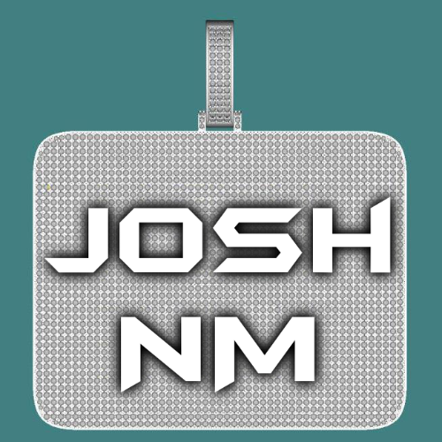CUSTOM LETTER NECKLACE 3D BIG SQUARE