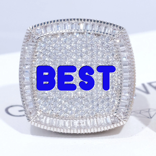 CUSTOM LETTER 3D ICED RING