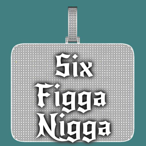 CUSTOM LETTER NECKLACE 3D BIG SQUARE