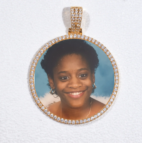 MEDIUM 3D CIRCLE CUSTOM PICTURE PENDANT