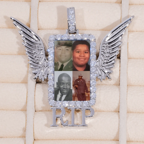 RIP WING 3D CUSTOM PICTURE PENDANT