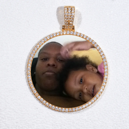 MEDIUM 3D CIRCLE CUSTOM PICTURE PENDANT