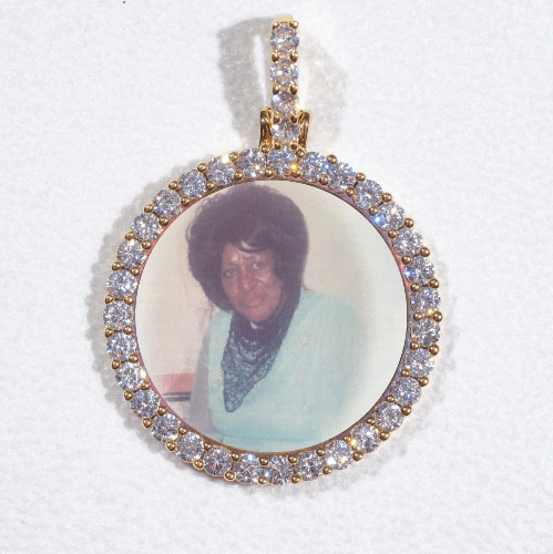 3D CIRCLE CUSTOM PICTURE PENDANT SMALL SIZE
