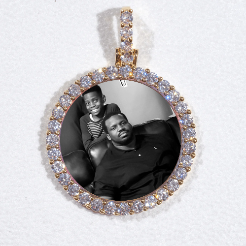 3D CIRCLE CUSTOM PICTURE PENDANT SMALL SIZE